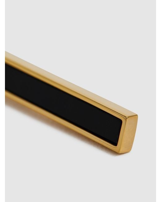Reiss White Ardley - Gold Onyx Tie Bar, One for men