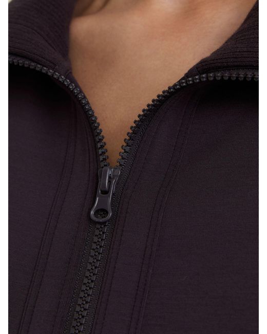 Reiss Multicolor Premium Interlock Zip-Front Sweatshirt