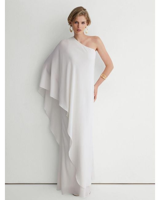 ATELIER Black One-Shoulder Maxi Dress