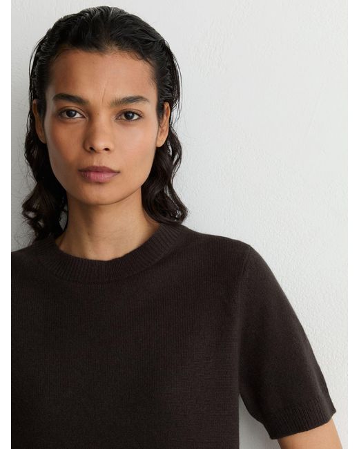 Reiss Black Cashmere Crew-Neck T-Shirt