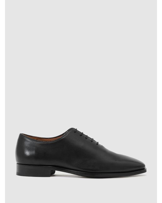 Reiss Mead - Black Leather Lace-up Shoes, Us 8 (uk 7) for men