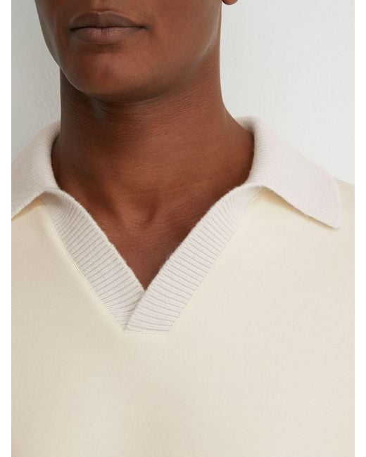 Reiss Natural Beaton - Off White Sweat Top, S for men