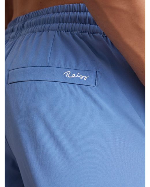 Reiss Blue Drawstring Swim Shorts for men