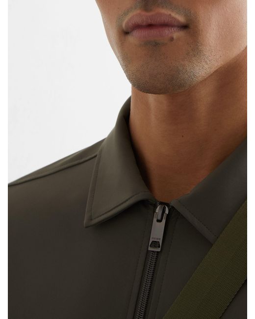 Reiss Gray Technical Zip-Through Overshirt for men