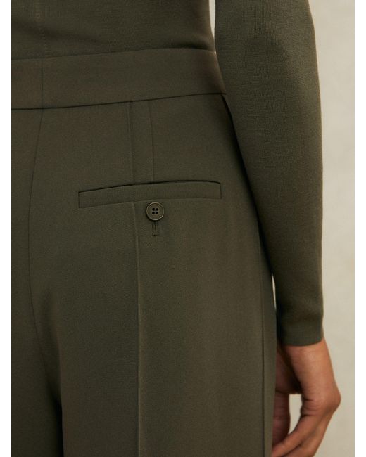 Reiss Natural Atelier Crepe Wide-Leg Trousers