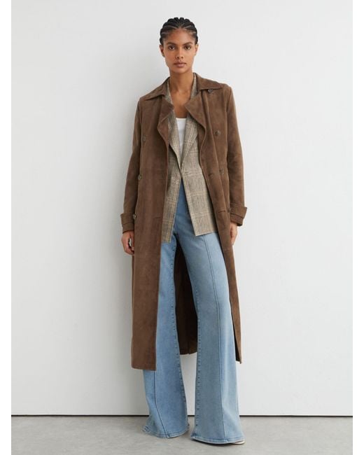 Reiss Natural Hattie Belted Trench Coat