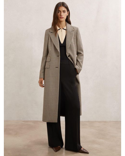 Reiss Natural Wool-Blend Single-Breasted Coat