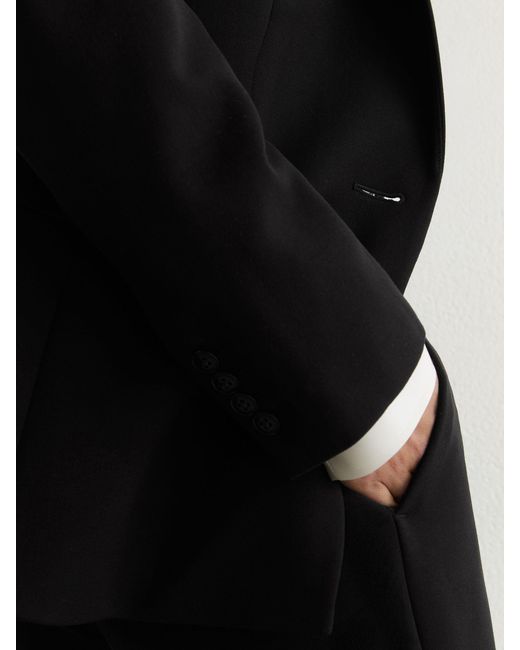 Reiss Black Petite Puppytooth Single-Breasted Suit Blazer