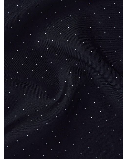 Reiss Blue Liam - Navy Polka Dot Silk Pocket Square, One for men