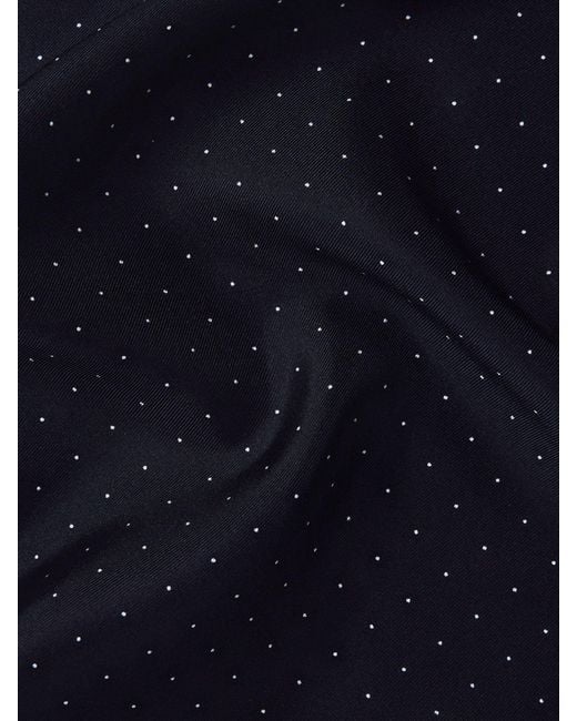 Reiss Blue Liam - Navy Polka Dot Silk Pocket Square, One for men