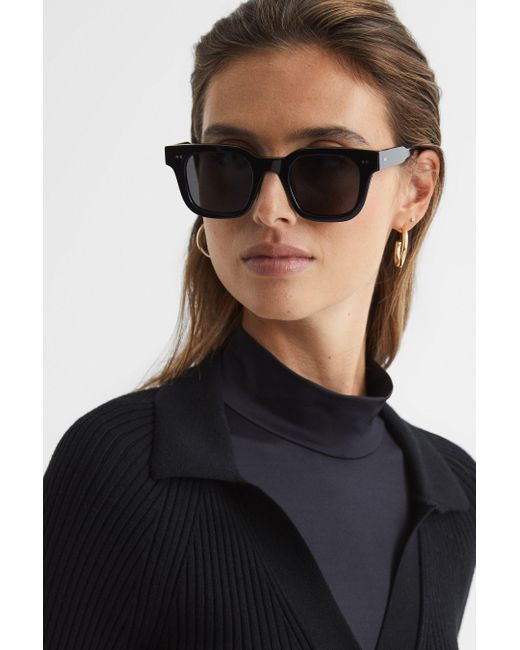 Chimi Black Four Sunglasses Acetate Pritned