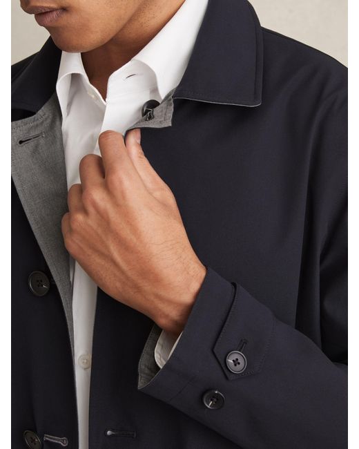 Reiss Natural Reversible Mid-Length Coat for men