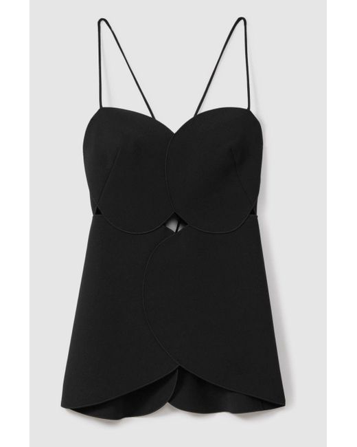 Acler Black Tie-back Fitted Top