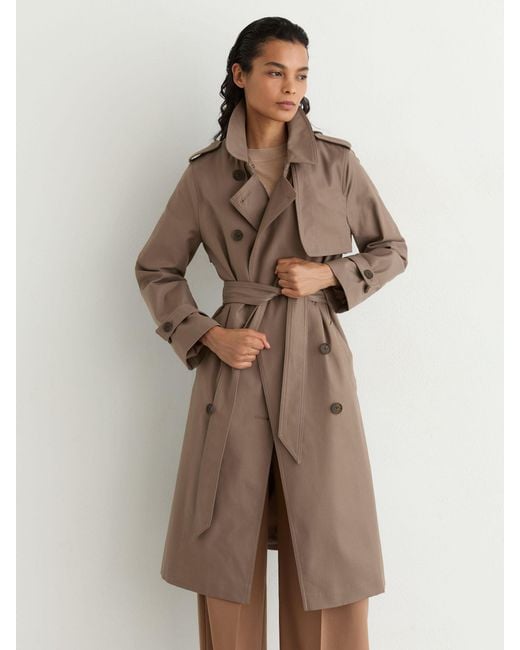 Reiss Natural Hooded Insert Trench Coat