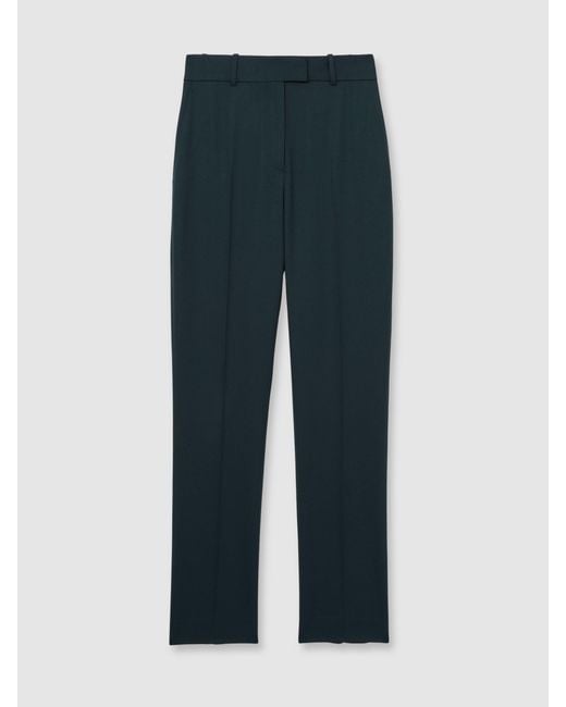 Reiss Jade - Green Wool-blend Slim-fit Suit Trousers, Us 4 L