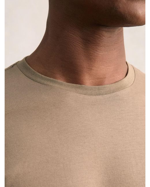 Reiss Natural Cotton Crew-Neck T-Shirt for men