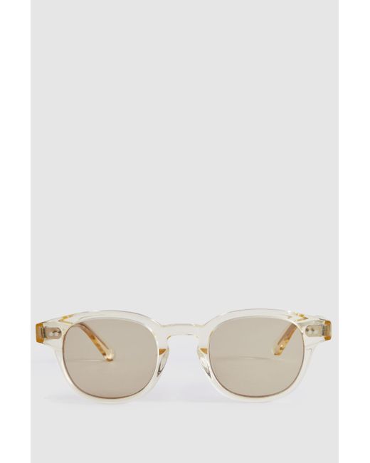 Chimi Yellow Round Sunglasses for men