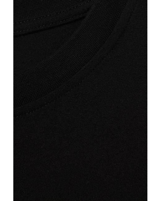 Reiss Lois - Black Cotton Crew Neck T-shirt