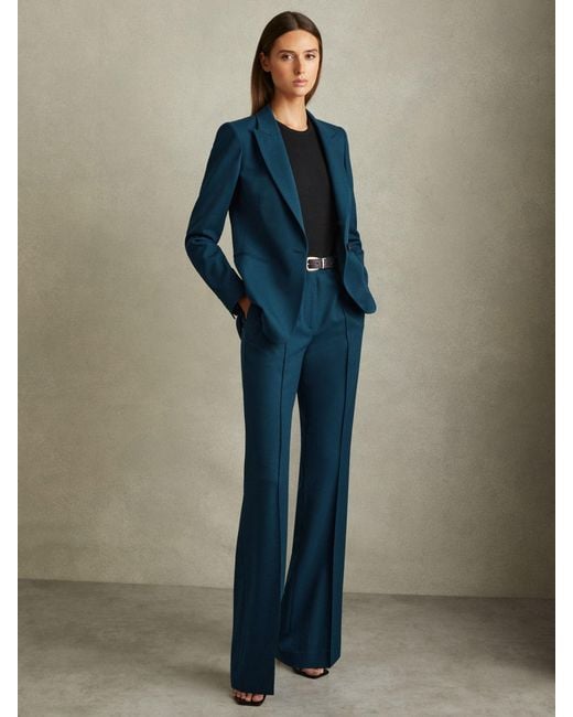 Reiss Blue Jade Single Breasted Blazer