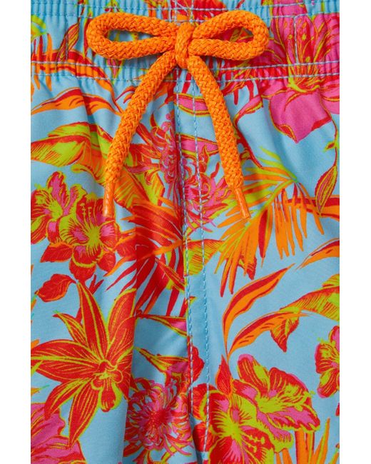 Vilebrequin Multicolor Tropical Print Drawstring Swim Shorts for men