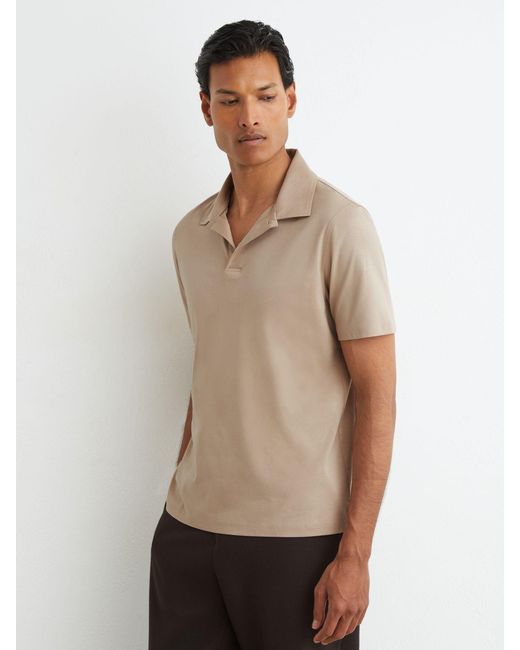 Reiss Multicolor Air-Water Cotton Polo Shirt for men