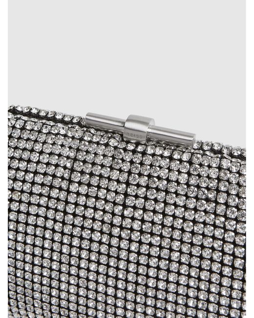 Reiss Gray Adaline Clutch Bag