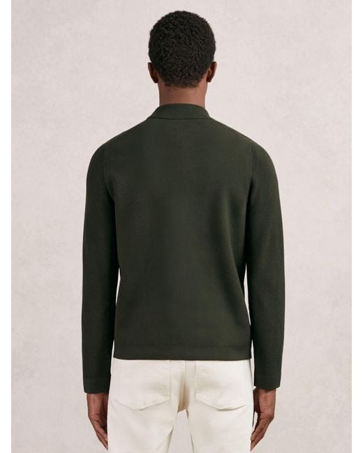 Reiss Multicolor Roberto - Forest Green Four-pocket Zip-through Cardigan, Xs for men