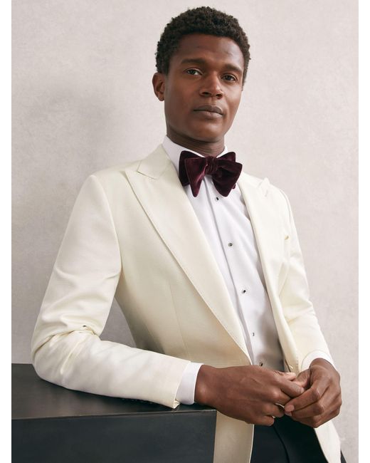 Reiss Purple Hike - Bordeaux Velvet Bow Tie, One for men
