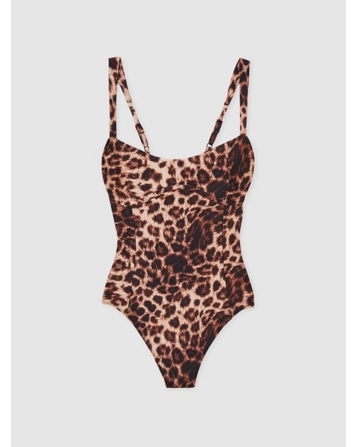 GOOD AMERICAN Black Good Animal Print & Leopard-Print Bodysuit