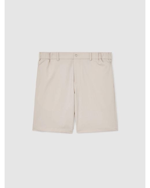 Reiss White Technical Stretch Shorts for men