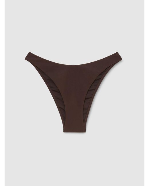 Reiss White Fixed-Side Brazilian Bikini Bottoms