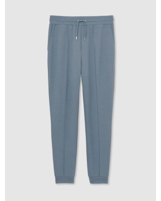 Reiss Blue Airforce Interlock Drawstring Joggers for men