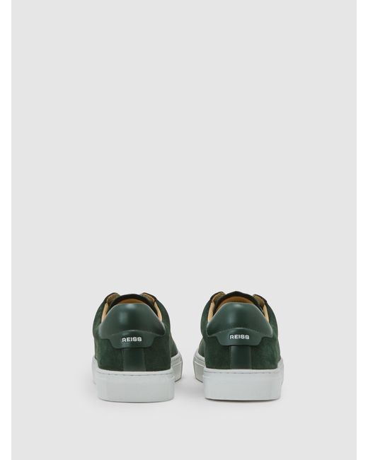 Reiss Green Finley Low-Top Trainers for men