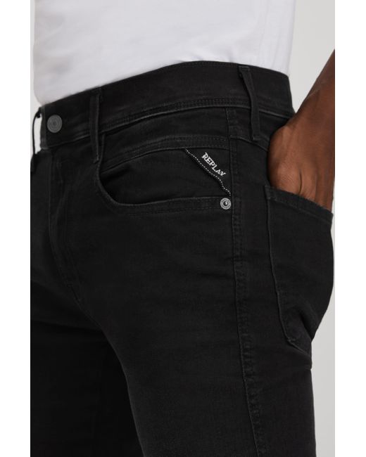 Replay Black Slim Fit Jeans for men