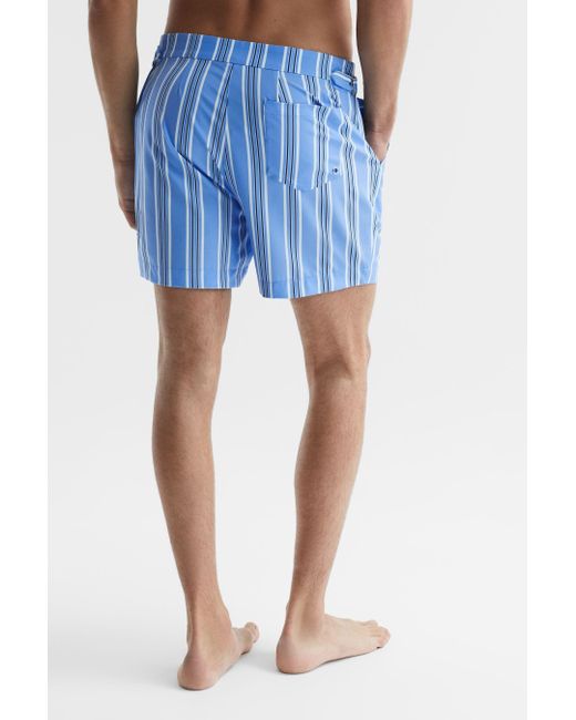 Reiss Palm - Soft Blue Striped Swim Shorts, Xl for men