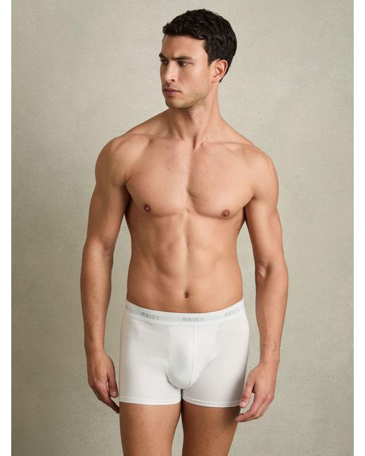 Reiss Blue Heller - Multi Organic Cotton Boxers 3 Pack, Uk 2x-large for men