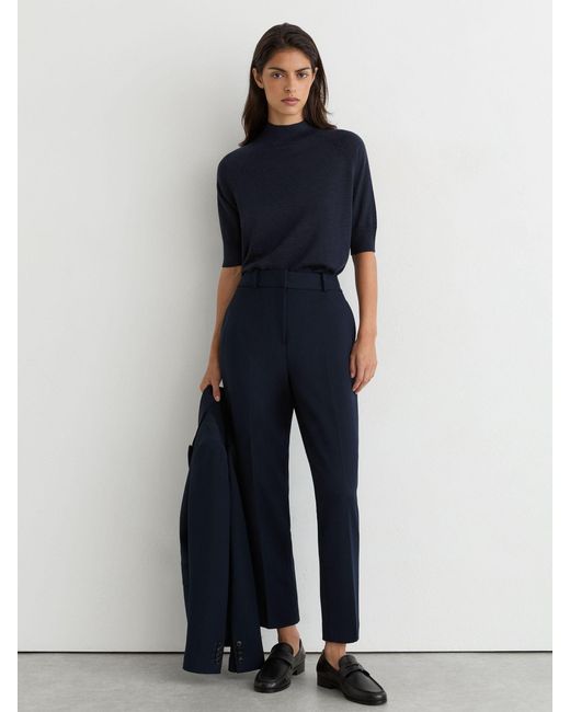 Reiss Blue Gabi - Navy Slim Fit Suit: Trousers