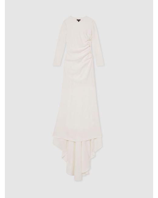 Reiss White Lorna Atelier Cut-Out Rope Detail Dress
