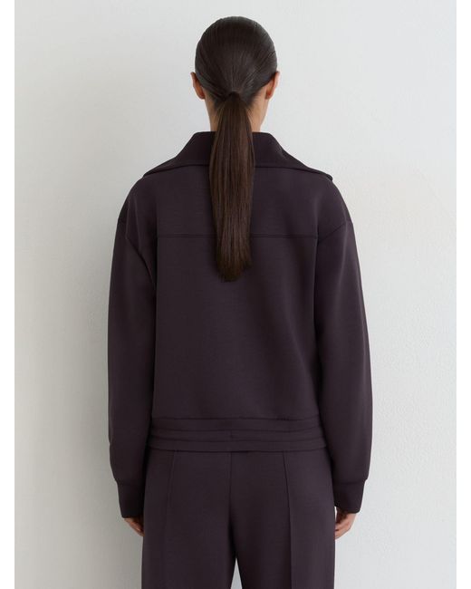 Reiss Multicolor Premium Interlock Zip-Front Sweatshirt
