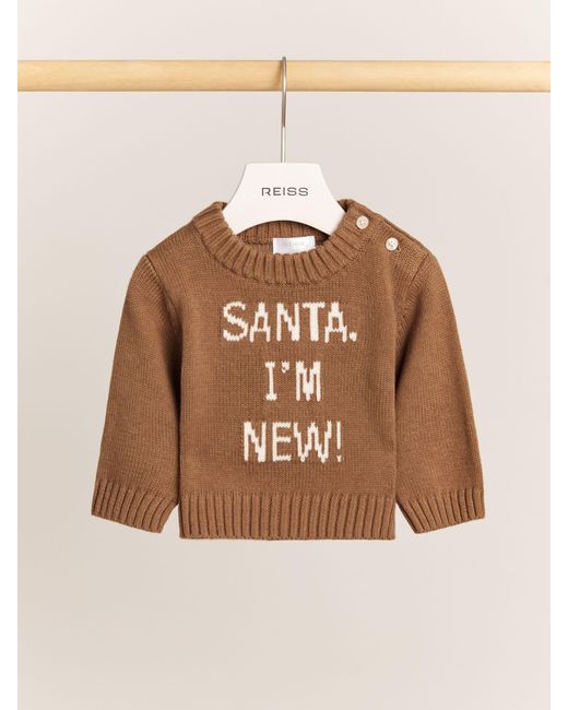 Reiss Natural Cotton-Cashmere Christmas Jumper