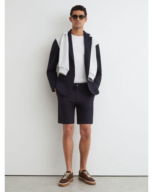 Reiss Blue Technical Stretch Shorts for men