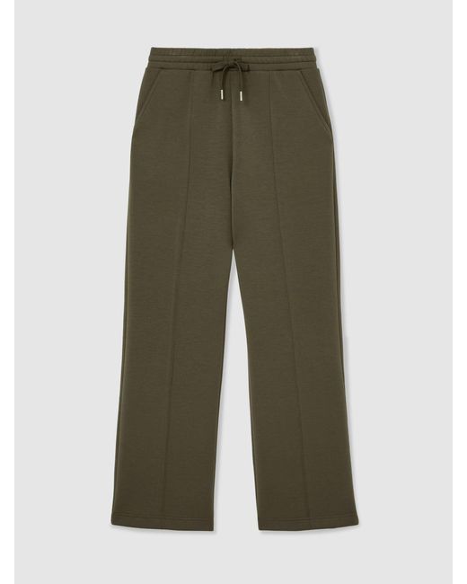 Reiss Multicolor Jemma Premium Interlock Wide-Leg Joggers