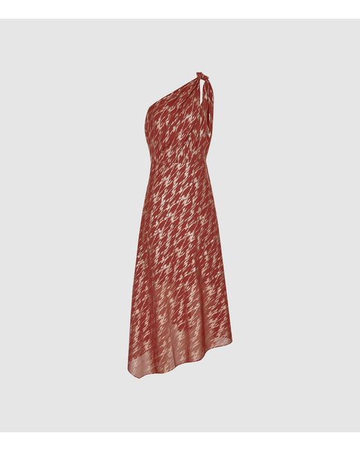 reiss isla metallic dress
