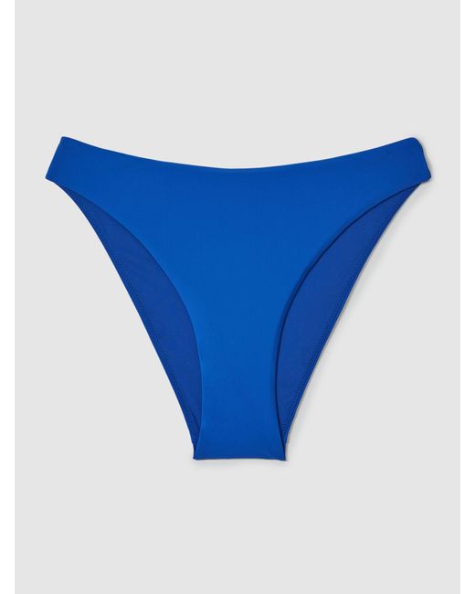 Reiss Blue Bandeau Bikini Top