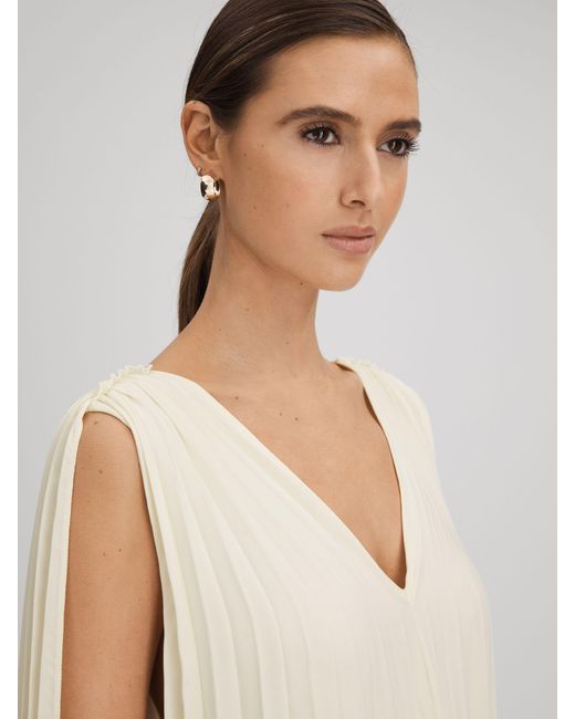 Reiss Natural Midi Dress