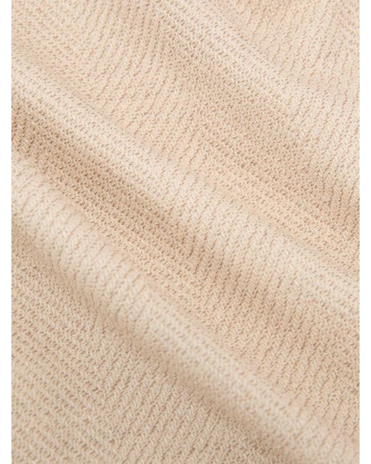 Reiss Natural Double-Breasted Herringbone Blazer Tailored-Fit With Cotton for men