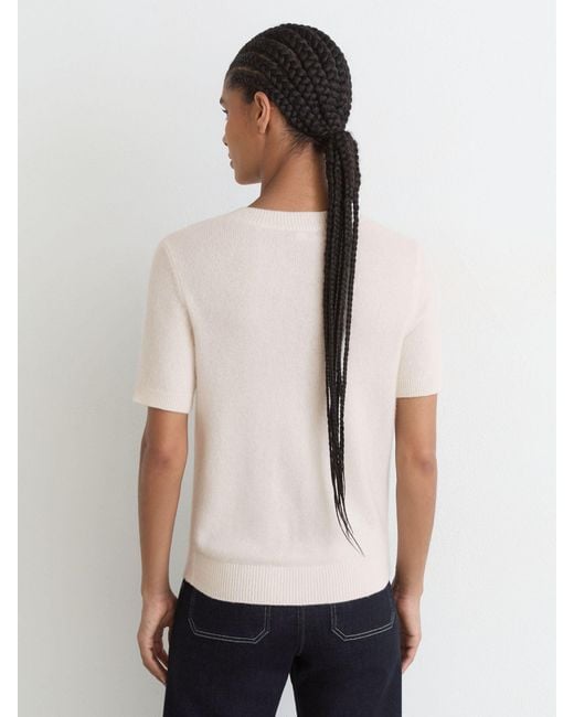 Reiss Natural Cashmere Crew-Neck T-Shirt