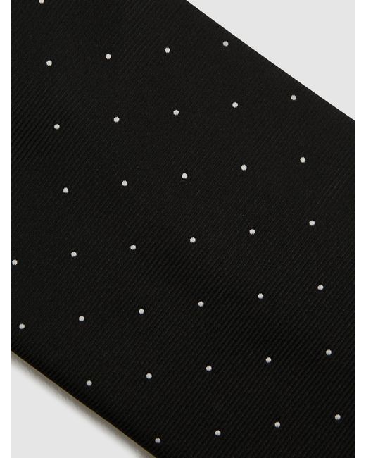 Reiss Liam - Black Polka Dot Tie, One for men