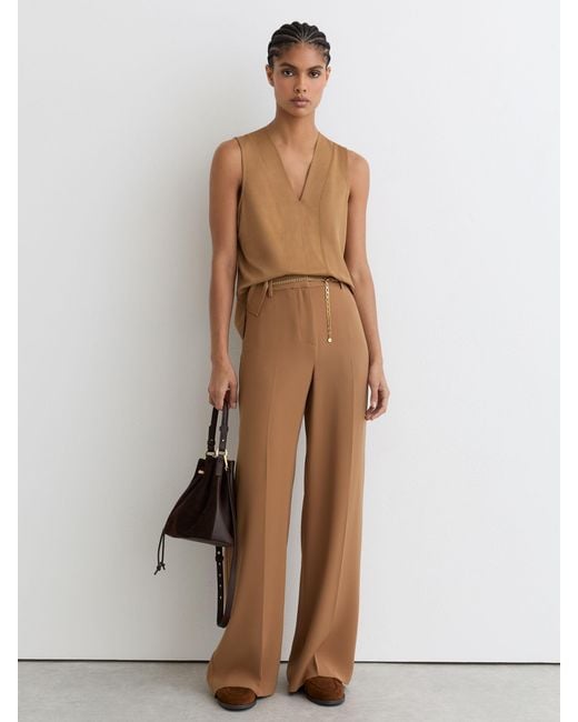 Reiss Natural V-Neck Shell Top
