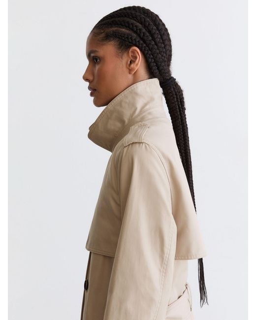 Reiss Natural Hooded Insert Trench Coat